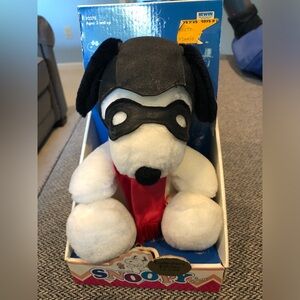 Vintage 1990’s Peanuts Snoopy Flying Ace Plush 7” Tall